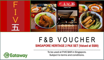 FIVE BAR 2 Pax Dining Voucher - $80